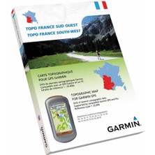 Garmin Topo France South-West - DVD ve Microsd'deki Gps Cihazları Için Eğlence ve Yürüyüş Haritası