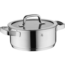 Wmf Compact Cuisine Tencere Büyük 20 Cm, Cam Kapak, Et Tenceresi Indüksiyonlu 3,3 L, Cromargan Cilalı Paslanmaz Çelik, Dahili Ölçeklendirme, Istiflenebilir, Kaplamasız