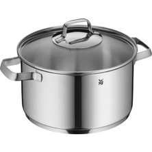 Wmf Belmonte Tencere Büyük 24CM, Cam Kapaklı, Et Tenceresi Indüksiyonlu 5,7l, Cromargan Cilalı Paslanmaz Çelik, Kaplamasız