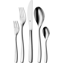 Wmf Sinus Çatal Bıçak Takımı, 6 Kişilik, 36 Parça, 30 Parça Espresso Kaşığıyla Birlikte, Monoblok Bıçak, Cromargan Paslanmaz Çelik Cilalı, Parlak, Bulaşık Makinesinde Yıkanabilir