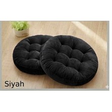 Ayzen Home 2li Pofidik Yuvarlak Meditasyon Minderi Oturma Yastığı Oyun Minderi