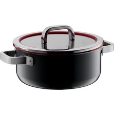 Wmf Fusiontec Fonksiyonel Tencere Büyük 24CM, Dökme Fonksiyonlu Cam Kapak, Indüksiyonlu Kızartma Tenceresi 4,4l, Yüksek Teknoloji Seramik, Çizilmeye Karşı Dayanıklı, Siyah