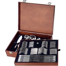 Wmf 6422790190 70 Parçalı Çatal Bıçak Takımı Için Ahşap Çatal Bıçak Tepsisi