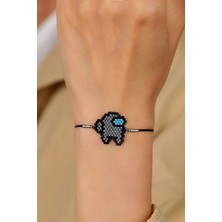 Kübüşün Atölyesi KA-017 Miyuki Bileklik - Among Us Serisi - Gri