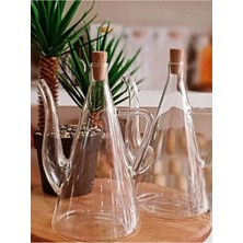 Leylart Borosilikat Cam Yağdanlık Yağlık Lüx  500 ml (2 Adet)