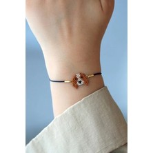 Kübüşün Atölyesi KA-011 Miyuki Bileklik - Petshop Serisi - Küçük Köpek Açık Kahverengi