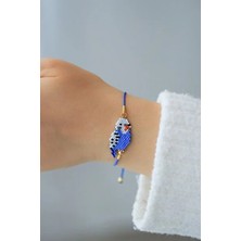 Kübüşün Atölyesi KA-011 Miyuki Bileklik - Petshop Serisi - Muhabbet Kuşu Mavi