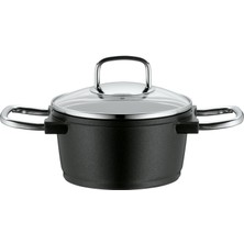 Wmf Bueno Indüksiyon Tencere Küçük 16CM, Cam Kapak, Et Tenceresi Indüksiyon 1,3l, Dökme Alüminyum Kaplamalı