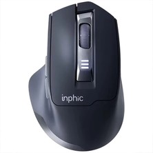 Pileli Store Inphic M9 Kablosuz Fare Ergonomik Şarj Edilebilir Sessiz Kullanım 2.4g 500 Mah USB MOUSE-(5775)