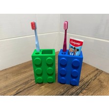 Öztürk Makine Eğlenceli LEGO Tasarımlı 3D Diş Fırçalık ve Macun Düzenleyici