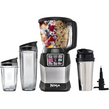 Ninja 1200-WATT Compact Blender/food Processor With Auto-Iq Base, Blend & Prep Bowl, 18 ve 32OZ Cups, 24OZ Paslanmaz Çelik Kupası ve Lids (BL493Z)