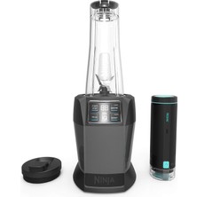 Tazevac Teknolojisi ile Nutri Ninja Blender, 1100-WATT Auto-Iq Base, 2 Manual Speeds ve (2) Single-Serve Freshvac Cups With Lids (BL580), Dark Gray