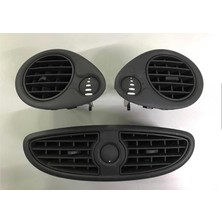 OEM TORPİDO HAVALANDIRMA IZGARASI SET (SAĞ+SOL+ORTA) (MAT SİYAH) 585212207 CLIO III