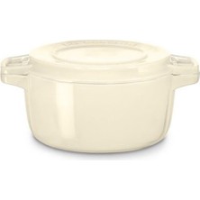 Kitchenaid Dökme Demir Kızartma Makinesi, Bej, 24 cm