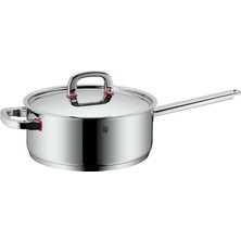 Wmf Premium Kapaklı 24CM Bir Tencere, 3,6l Tencere, Indüksiyonlu Süt Tenceresi, Dahili Ölçeklendirme, Cilalı Cromargan Paslanmaz Çelik, Buhar Açıklığı
