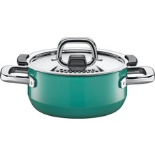 Wmf Silit Nature Green Tencere Küçük 16CM, Buhar Açmalı Metal Kapak, Kızartma Tenceresi Indüksiyonu 1,3l, Silargan Fonksiyonel Seramik, Yeşil