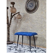 Sevinç Mobilya Siyah Sivriltmel Ayaklı 60 cm Puf Bench - Puf - Bench - Oturak - Mutfak Oturağı - Antre Oturağı