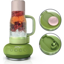 Ninja Plabosstm | Smoothies & Donmuş Içecekler Için Kişisel Blender | 26OZ Travel Tumbler With Leakproof Lid, Chug Spout & Detachable Straw | Auto-Iq Technology | Watermelon Gum | DB351GN