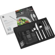 Wmf Atıc Paslanmaz Çelik Çatal Bıçak Takımı 6 Kişilik, Çatal Bıçak Takımı Seti 24 Parça Içi Boş Saplı Bıçaklar, Cromargan Koruma Cilalı, Çizilmeye Karşı Dayanıklı, Bulaşık Makinesinde Yıkanabilir