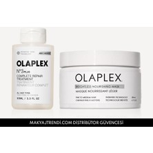 Olaplex Fine Hair Bond Treatment Duo - Ince Telli Saçlar Için Bağ Güçlendirici, Anında Yoğun Onarıcı & Besleyici Set