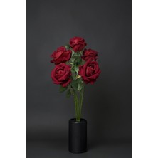 5 Adet Yapay Kadife Gül 50CM