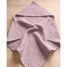 Joyous Mom & Kids Dört Katlı Müslin Bebek Çocuk Havlu Kundak Banyo Havlusu Pamuk Plaj Havlusu Panço 4 Katlı