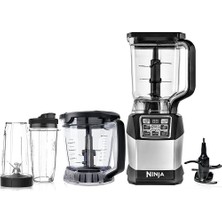 Ninja Blender ve Gıda Süreçor Sistemi 1200-WATT Auto-Iq Base, 72 Oz Sahaer, 40 Oz Mix & Prep Bowl, Dough Tool ve (2) 24 Oz Cups With Lids (BL494), Black Cups