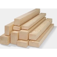 Ahşap Market Mekasan Silinmiş Çam Kereste 200 cm / 4x9 cm 6 Adet