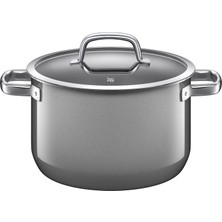Wmf Fusiontec Mineral Tencere Büyük 24 Cm, Cam Kapak, Et Tenceresi Indüksiyonlu 6,4 L, Yüksek Teknoloji Seramik, Çizilmeye Karşı Dayanıklı, Gri