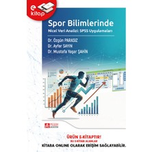 Pegem Akademi Yayıncılık Spor Bilimlerinde Nicel Veri Analizi: Spss Uygulamaları (E-Kitap)