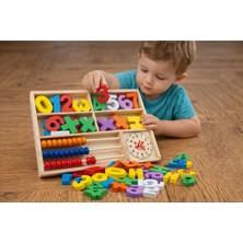Muwody Toys Çoçuk Ahşap Öğrenim Seti