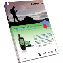 Gps Cihazları Için Garmin Topo France V3 Güney Batı Eğlence ve Yürüyüş Haritası, Microsd ve Dvd'de, 010-11242-01