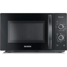 Severin Severın 800 W Izgaralı 2'si 1 Arada Mikrodalga, 25 L Kapasiteli ve 9 Güç Seviyeli Izgara Fırın, Izgara Raflı ve Döner Tablalı Mikrodalga, Gümüş, Mw 7785