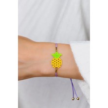 Kübüşün Atölyesi KA-018 Miyuki Bileklik - Meyveler Serisi - Ananas
