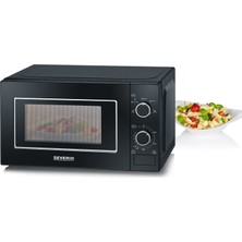 Severin Severın Mikrodalga Fırın, Döner Tabla Dahil (Ø 24,5cm), 700W, Mw 7897, Siyah/krom