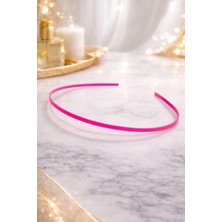 Nati Co Ince Neon Pembe Renkli Metal Saç Tacı – Günlük Kullanım, Hafif ve Şık