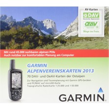 Gps Cihazları Için Garmin Eğlence ve Yürüyüş Haritası Alpine Kulübü Haritaları 2013, Microsd/sd, 010-11737-01