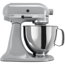Kitchenaid Artisan Serisi 5 Quart Tilt Head Stand Mixer With Pouring Shield KSM150PS, Metallic Chrome
