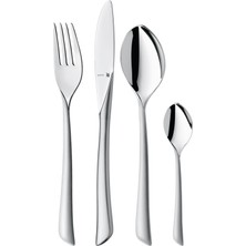 Wmf Virginia Paslanmaz Çelik Çatal Bıçak Takımı 6 Kişilik, Çatal Bıçak Takımı 24 Parça Içi Boş Saplı Bıçaklar, Cromargan Protect Kısmen Mat, Çizilmeye Karşı Dayanıklı