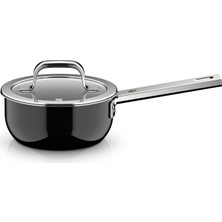 Wmf Fusiontec Mineral Pro, Kapaklı Tencere, 16 Cm, Dayanıklı, Çizilmeye Karşı Dayanıklı Malzeme, Kapaklı Tencere, Küçük Tencere, Her Türlü Sobaya Uygun, Alman Malı, Siyah, 0518675290