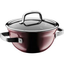 Wmf Fusiontec Mineral Pişirme Kabı, Cam Kapaklı 20 Cm, Küçük Indüksiyon Tenceresi 2,3 L, Yüksek Teknoloji Seramik, Çizilmeye Karşı Dayanıklı, Kırmızı