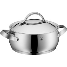 Wmf Concento Pişirme Kabı Büyük 24 Cm, Buhar Delikli Metal Kapak, Indüksiyonlu Kızartma Kabı 4,8 L, Cilalı Cromargan Paslanmaz Çelik, Iç Ölçeklendirme, Kaplamasız