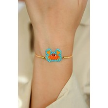 Kübüşün Atölyesi KA-019 Miyuki Bileklik - Hayvanlar Serisi Yengeç