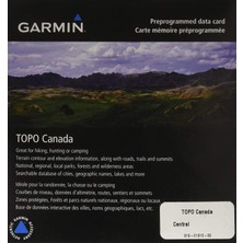 Garmin Topo Kanada – Merkez – Gps Için Yürüyüşçü Haritaları, Kanada Merkezinin Coğrafi Kapsamı