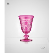 Akden Store Lüks Premium El Işçiliği Renkli Su Bardağı 280CC