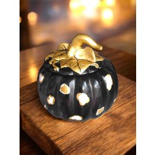 Polikrom Seramik Bal Kabağı Kapaklı Kase