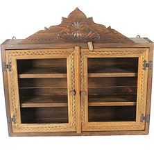 Otantik Çarşı Eskitme Ahşap Ecza Dolabı 40X69X12 Cm.