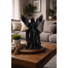 3D VAN TASARIM Siyah Kanatlı Melek Figürü1