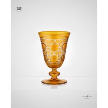 Akden Store Lüks Premium El Işçiliği Renkli Su Bardağı 280CC