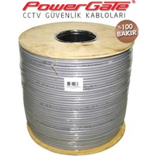 Hsc Bilişim Powergate Pro 500MT, 2+1 (2x0,50+0,33) %100BAKIR, Cctv Güvenlik Kablosu